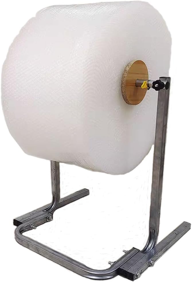 TEMIREN 15.75 inch bubble wrap dispenser, vertical bubble wrap roll holder for package movement and transportation including mounting fasteners - Image 5